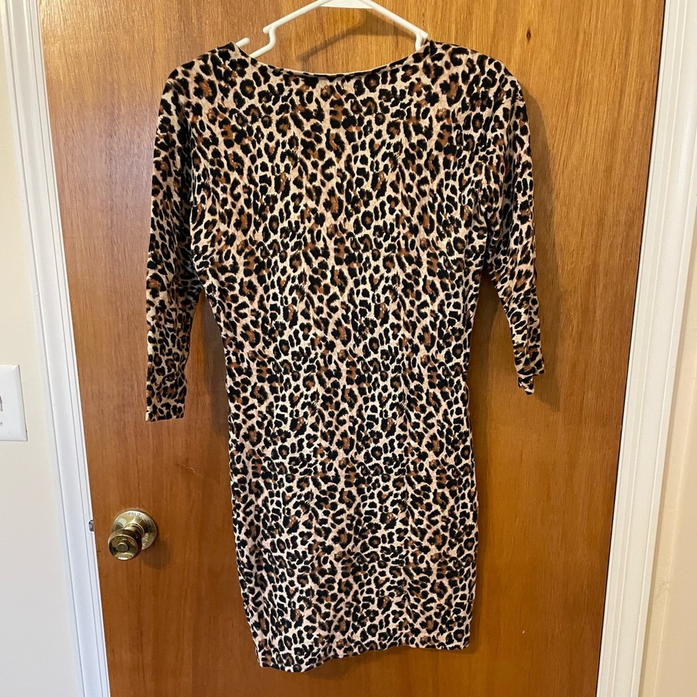 Moda Leopard Print Dress - Picture 3 of 3